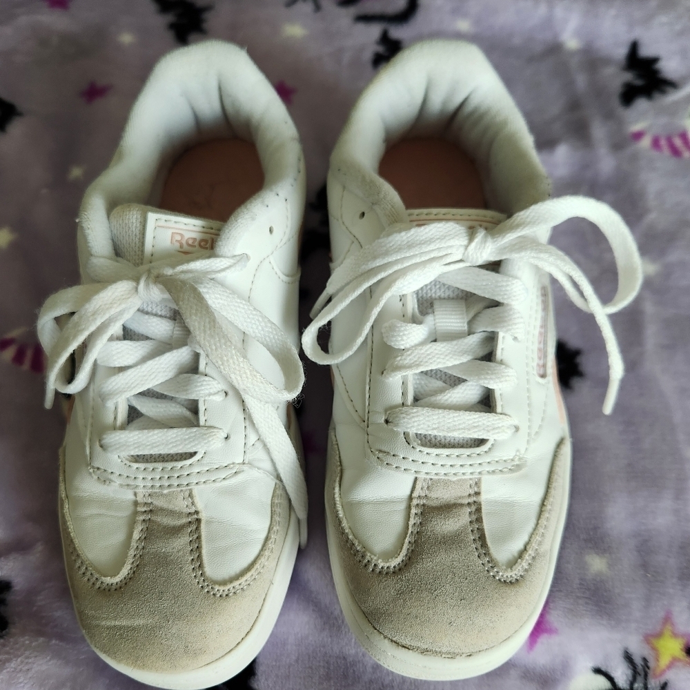 Reebok Kids White and Pink Sneakers - Picture 2 of 6